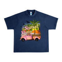 Navy sunset chaser Urban Heavy Tee - JahusDesignShop