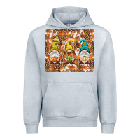 Heather Grey Fall gnomes Urban Hoodie - NancyCooperArtShop