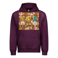 Mauve Wine Fall gnomes Urban Hoodie - NancyCooperArtShop