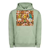 Pigment Oil Green Fall gnomes Urban Hoodie - NancyCooperArtShop