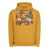 Pigment Peanut Butter Fall gnomes Urban Hoodie - NancyCooperArtShop