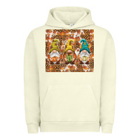 Pigment Pistachio Fall gnomes Urban Hoodie - NancyCooperArtShop