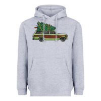 Heather Grey christmas vacation car Heavyweight Hoodie - MaliasSmallBusiness