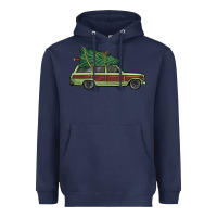 Navy christmas vacation car Heavyweight Hoodie - MaliasSmallBusiness
