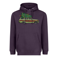Plum christmas vacation car Heavyweight Hoodie - MaliasSmallBusiness