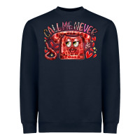 Navy call me never Heavyweight Sweatshirt - RacoonDesign