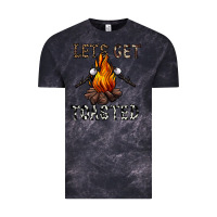 Cloud Black lets get toasted Vintage Tee - CowhideDigitalArt