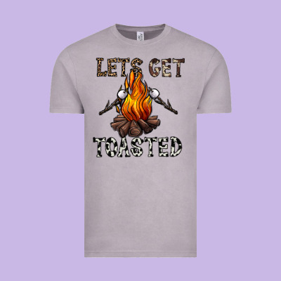 Lets Get Toasted Vintage Tee Designed By Cowhidedigitalart