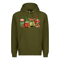 Christmas Gnomes Coffee Premium Hoodie | Teevron