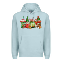 Blue Mist christmas gnomes coffee Premium Hoodie - Jasminsmagicworld