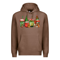 Chestnut christmas gnomes coffee Premium Hoodie - Jasminsmagicworld
