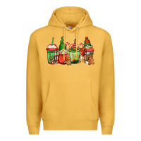 Mustard christmas gnomes coffee Premium Hoodie - Jasminsmagicworld