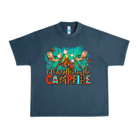 Midnight Navy life is better by the campfire Urban Heavy Tee - AdoDesignShop