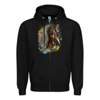 Black western tennessee horse Zipper Hoodie - LillyAllenDesigns