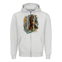 Dove Grey western tennessee horse Zipper Hoodie - LillyAllenDesigns