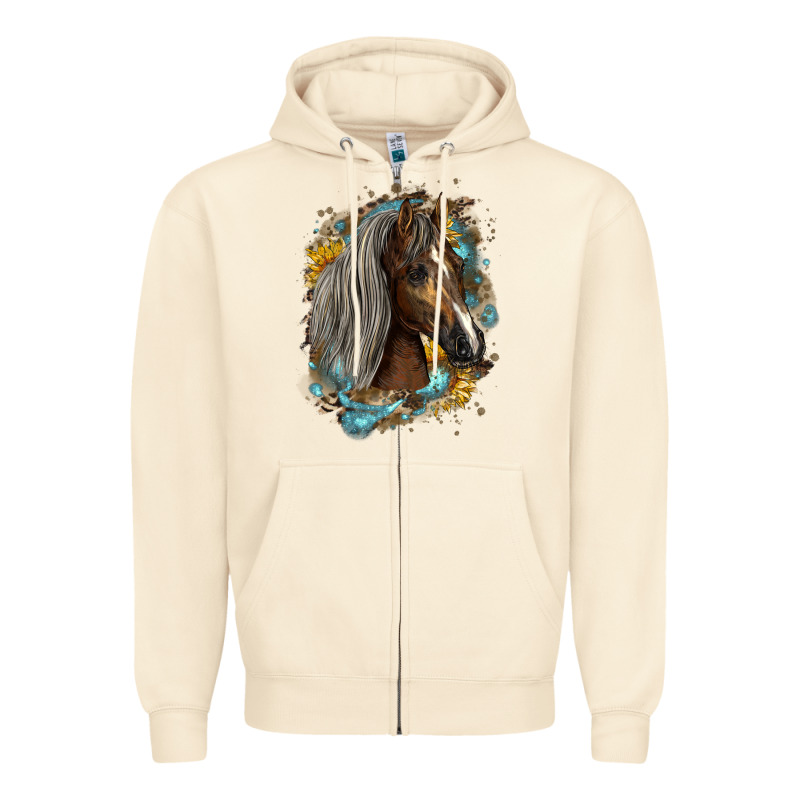 Western Tennessee Horse Zipper Hoodie by LillyAllenDesigns | Teevron