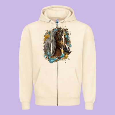 Western Tennessee Horse Zipper Hoodie Designed By Lillyallendesigns