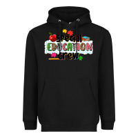 Black special education crew Heavyweight Hoodie - NancyCooperArtShop