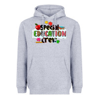 Heather Grey special education crew Heavyweight Hoodie - NancyCooperArtShop