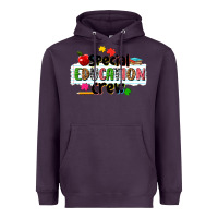 Plum special education crew Heavyweight Hoodie - NancyCooperArtShop