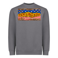 Storm usa flag sunflowers license plate Heavyweight Sweatshirt - HRA Design Shop