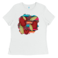 White heart and serape patches Ladies Tee - AdoDesignShop