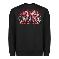Black childcare assistant director Heavyweight Sweatshirt - RacoonDesign