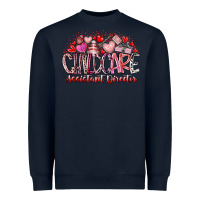 Navy childcare assistant director Heavyweight Sweatshirt - RacoonDesign