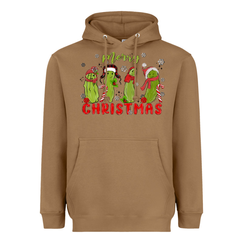 Pickle Merry Christmas Heavyweight Hoodie by MaliasSmallBusiness | Teevron