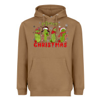 Toasted Coconut Pickle Merry Christmas Heavyweight Hoodie - MaliasSmallBusiness