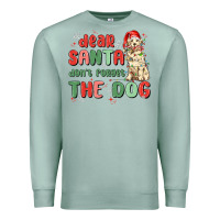 Seafoam dear santa dont forget the dog Premium Sweatshirt - MaliasSmallBusiness
