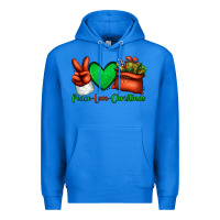 True Royal peace love Christmas Santa Claus hand Premium Hoodie - Jasminsmagicworld