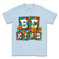 Dusty Blue bee kind autism Classic Tee - AdoDesignShop