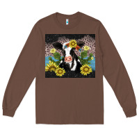 Chestnut cow cactus and sunflower Long Sleeve Tee - AdoDesignShop