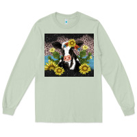 Matcha cow cactus and sunflower Long Sleeve Tee - AdoDesignShop