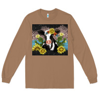Toasted Coconut cow cactus and sunflower Long Sleeve Tee - AdoDesignShop