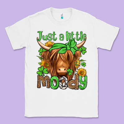 Just A Little Moody St Patricks Day Classic Tee Designed By Jasminsmagicworld