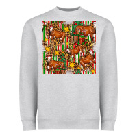 Christmas Leopard Cow With Gift Boxes Heavyweight Sweatshirt | Teevron