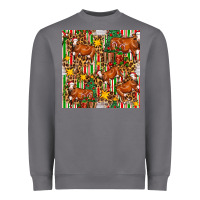 Storm christmas leopard cow with gift boxes Heavyweight Sweatshirt - FaDigitalArtStudio