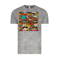 Cloud Rock western sunflower bucket cow seamless pattern Vintage Tee - HRA Design Shop