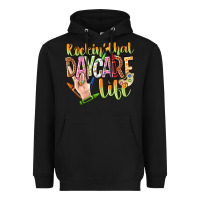 Black rockin that daycare life Heavyweight Hoodie - NancyCooperArtShop