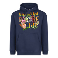Navy rockin that daycare life Heavyweight Hoodie - NancyCooperArtShop