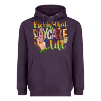 Plum rockin that daycare life Heavyweight Hoodie - NancyCooperArtShop