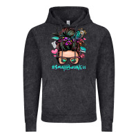Vintage Black small business messy bun Vintage Hoodie - Zillion Design Studio