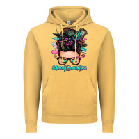 Vintage Mustard small business messy bun Vintage Hoodie - Zillion Design Studio
