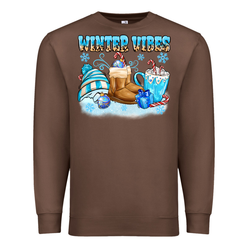 Winter Vibes Premium Sweatshirt by MaliasSmallBusiness | Teevron