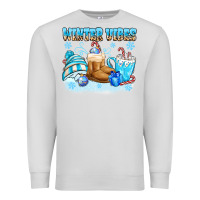 Dove Grey winter vibes Premium Sweatshirt - MaliasSmallBusiness