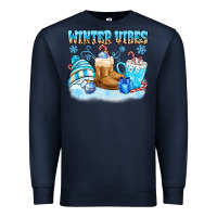 Navy winter vibes Premium Sweatshirt - MaliasSmallBusiness