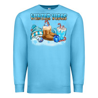 Ocean Blue winter vibes Premium Sweatshirt - MaliasSmallBusiness