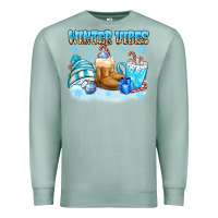 Seafoam winter vibes Premium Sweatshirt - MaliasSmallBusiness